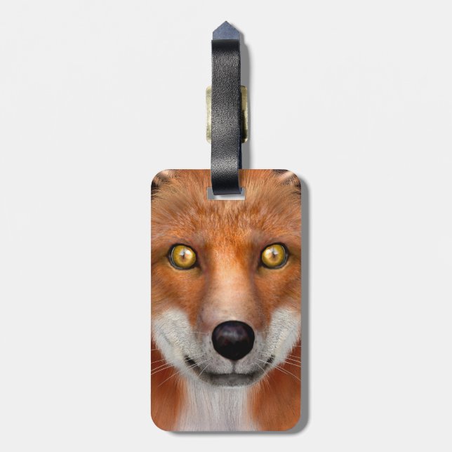 Rotfuchs Gepäckanhänger (Rückseite vertikal)
