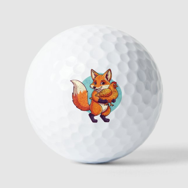 Rotfuchs Golfball (Vorderseite)