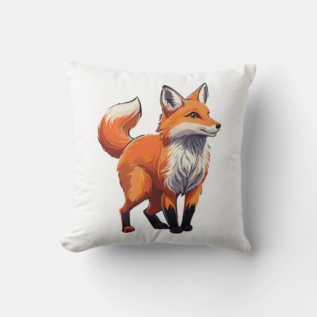 Rotfuchs Kissen (Vorderseite)