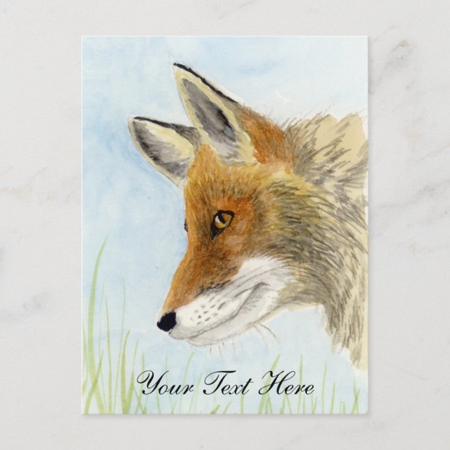 Rotfuchs Postkarte (Vorderseite)