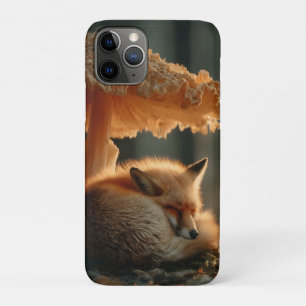 Rotfuchs schlafen unter dem riesigen Pilz Case-Mate iPhone Hülle