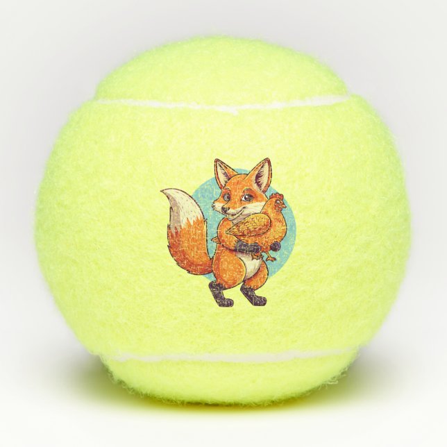 Rotfuchs Tennisbälle (Vorderseite)