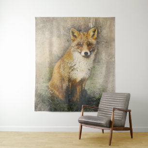 Rotfuchs Wandteppich