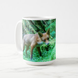 Rotfuchsjunges Süßes Baby Wald Wildtier Wald Kunst Kaffeetasse