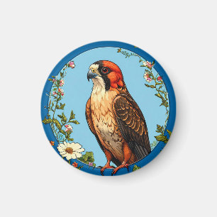 Rotfußfalke Bird Magnet