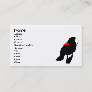 Rotgeflügelte Amsel-Visitenkarte Visitenkarte