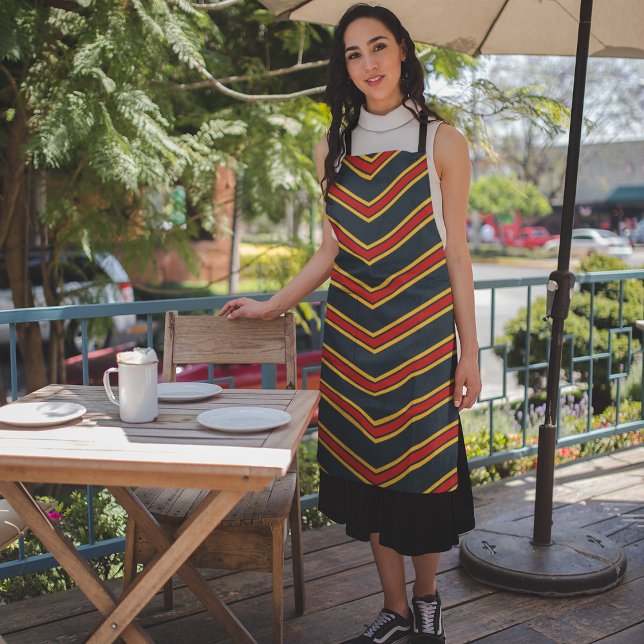 Rotgelbe Reflektive Chevronen Schürze (Von Creator hochgeladen)