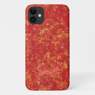 Rotgold Mondjahr Chinesisches Neujahr Zodiak Hund Case-Mate iPhone Hülle