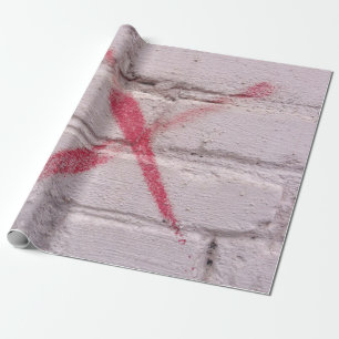 Rotgraffiti Geschenkpapier