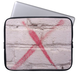 Rotgraffiti Laptopschutzhülle
