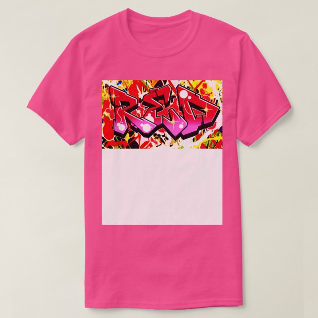 Rotgraffiti-Sprühdose von LowEndGraphics T-Shirt (Design vorne)