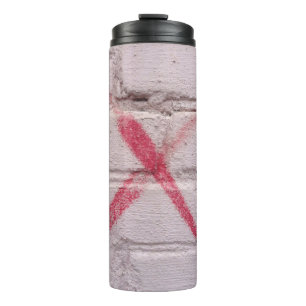 Rotgraffiti Thermosbecher
