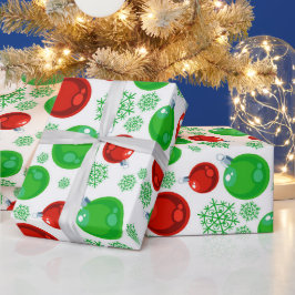Rotgrüne Weihnachtszwiebel Geschenkpapier