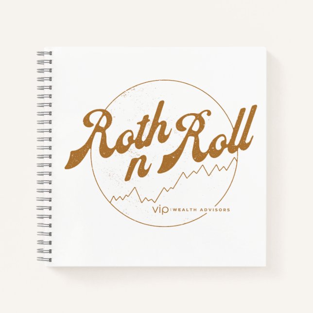 Roth n Roll Finance Humor Notebook Notizbuch (Vorderseite)