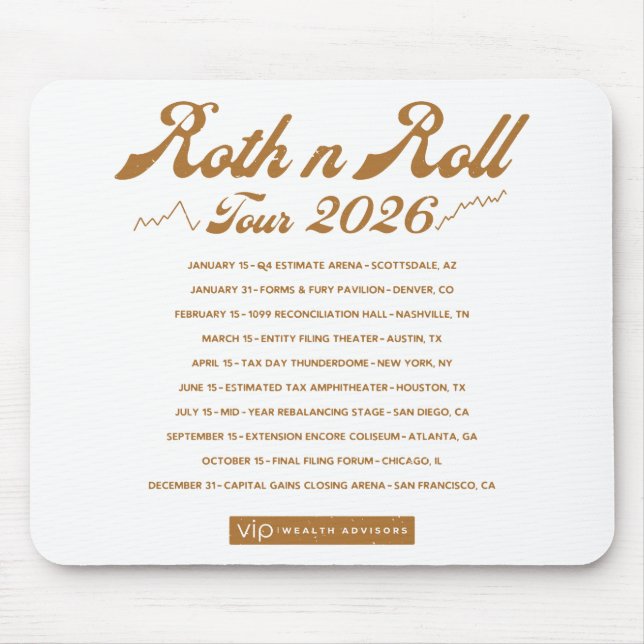 Roth n Roll World Concert Tour Mauspad (Vorne)