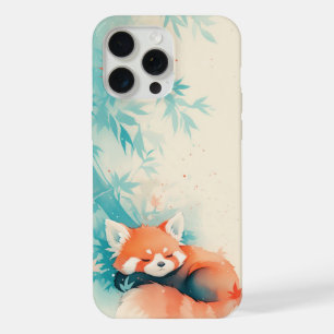Roth panda Bambuswald Nickerchen iPhone 15 Pro Max Hülle