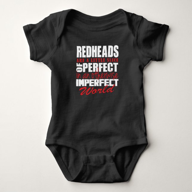 Rothaare sind ein Stück perfekt !!! Baby Strampler (Vorderseite)
