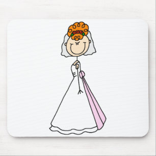 Rothaarige Braut-Mauspad Mousepad