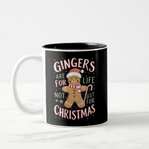 Rothaarige sind fürs Leben, nicht nur für Weihnach Zweifarbige Tasse
