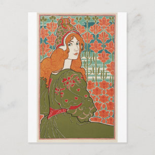 Rothaariges Mädchen Postkarte