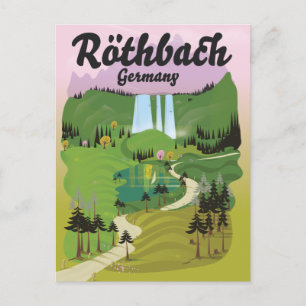 Röthbach Deutschland Vintages Reiseplakat Postc Ankündigungspostkarte