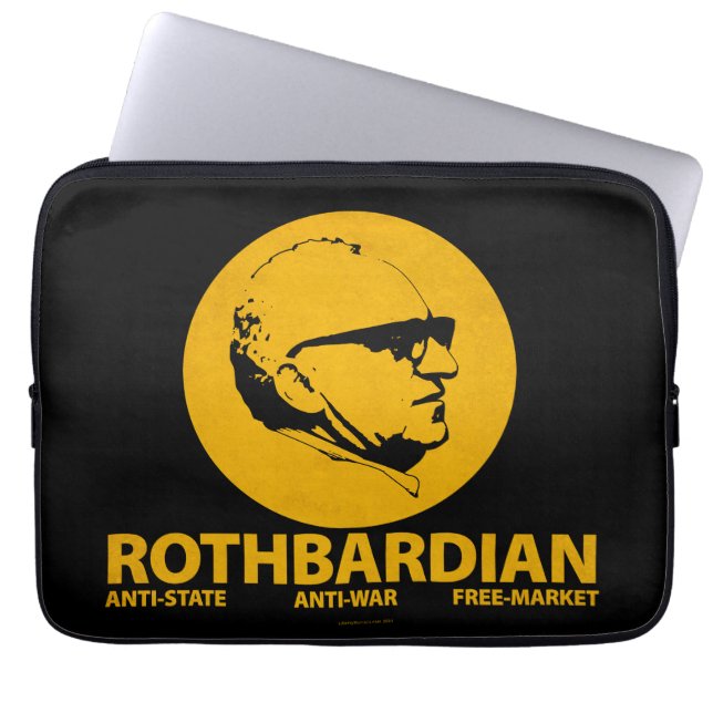Rothbardian Elektronik-Fall Laptopschutzhülle (Vorderseite)