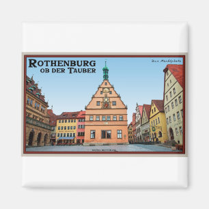 Rothenburg an der Tauber - der Marktplatz Magnet