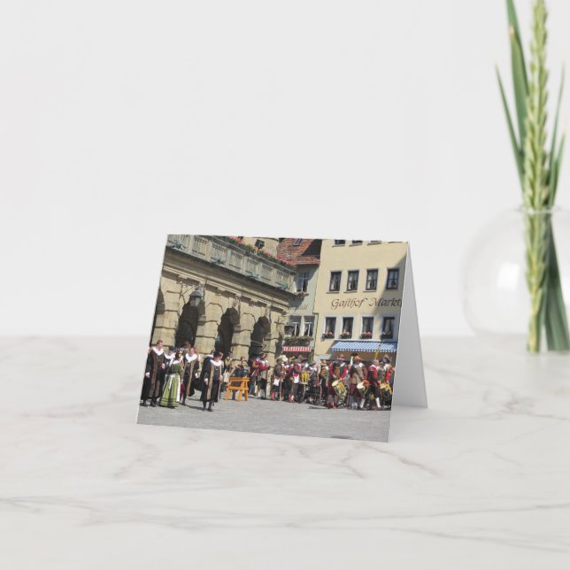Rothenburg, Deutschland Feiertagskarte (Vorderseite)