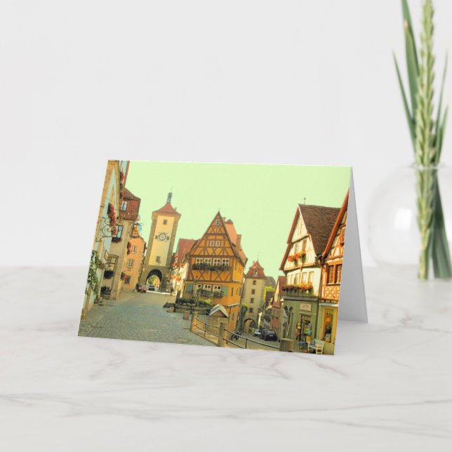 ROTHENBURG, DEUTSCHLAND KARTE (Vorderseite)