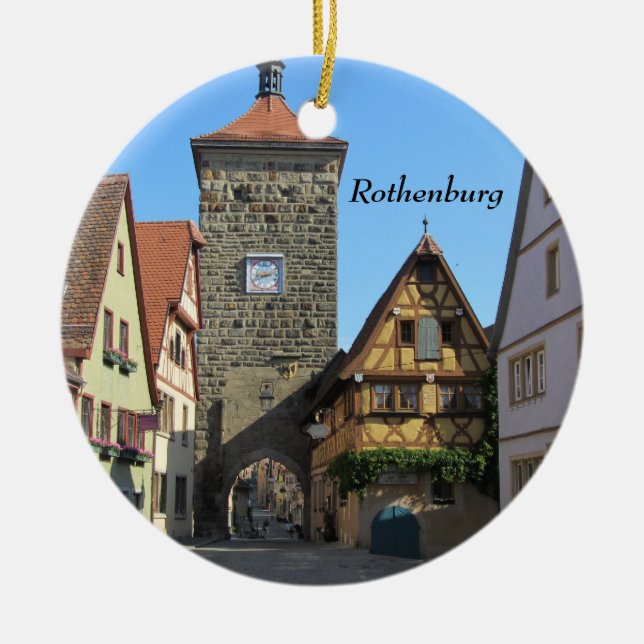 Rothenburg, Deutschland Keramikornament (Vorne)