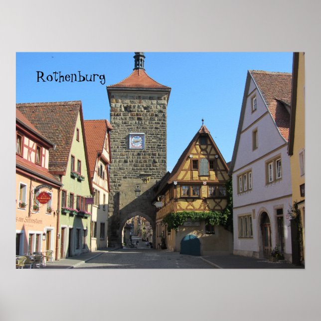 Rothenburg, Deutschland Poster (Vorne)