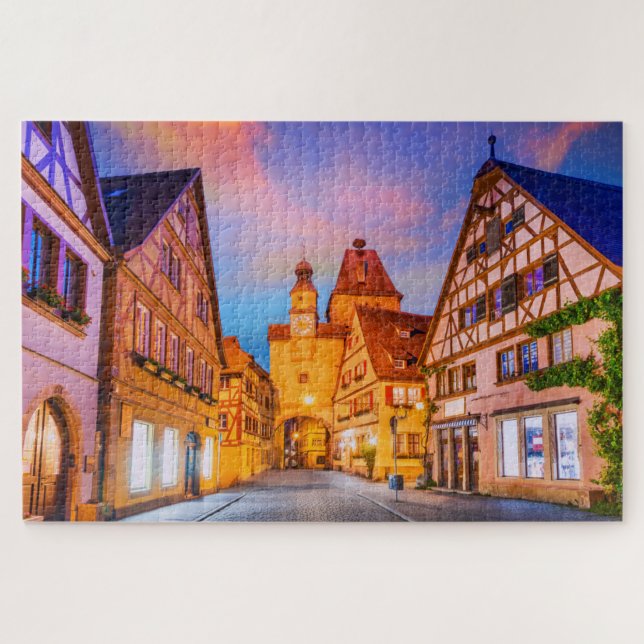 Rothenburg - Eine romantische Sicht auf das mittel (Horizontal)