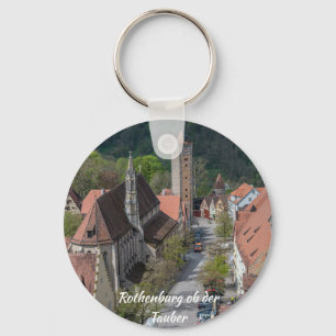 Rothenburg ob der Tauber Altstadt aus der Luft Schlüsselanhänger