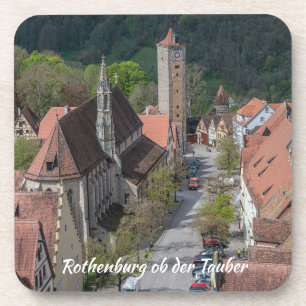 Rothenburg ob der Tauber Altstadt aus der Vogelper Getränkeuntersetzer
