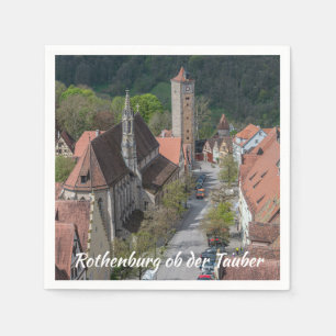 Rothenburg ob der tauber Altstadt von oben Serviette