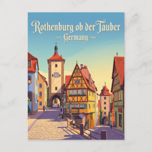 Rothenburg ob der Tauber Deutschland Postkarte