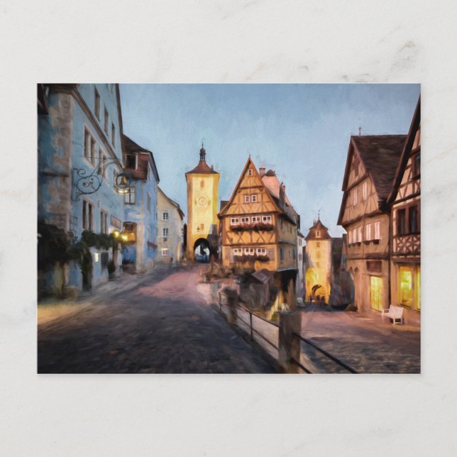 Rothenburg ob der Tauber Postkarte (Vorderseite)