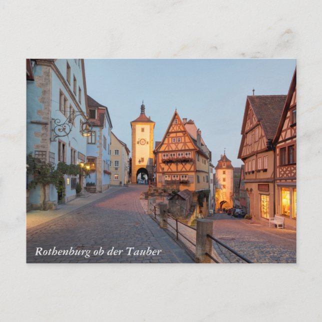 Rothenburg ob der Tauber Postkarte (Vorderseite)