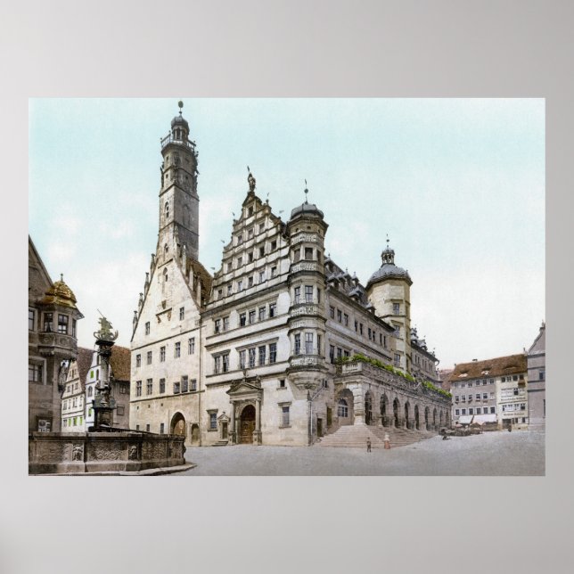 Rothenburg's Rathaus Poster (Vorne)