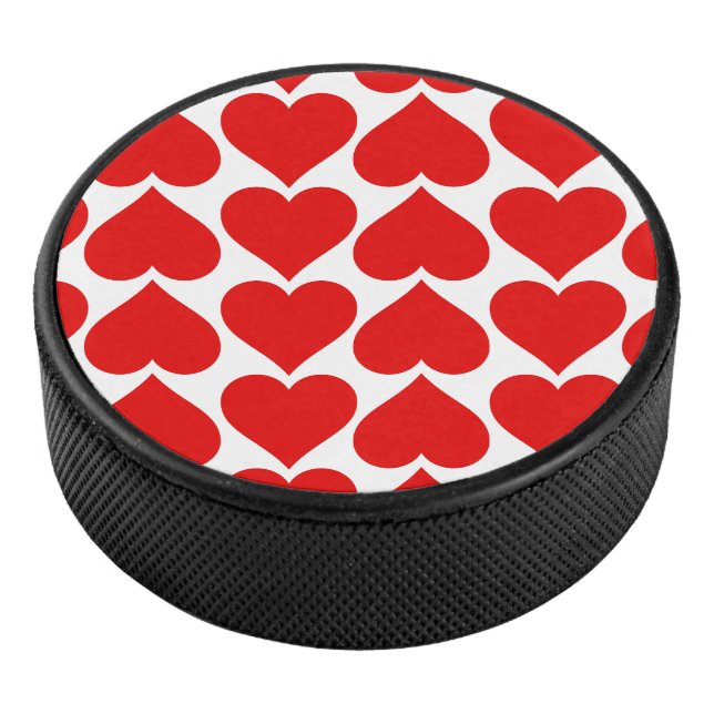 Rotherz Muster, Romantik, Liebe Eishockey Puck (3/4)