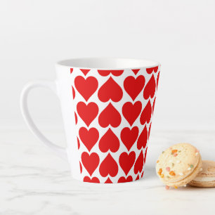 Rotherz Muster, Romantik, Liebe Milchtasse