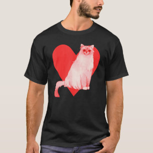 Rotherz Süßes Haustier Bester Freund Birma-Katze T-Shirt