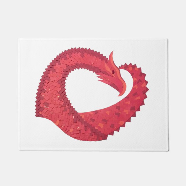 Rotherzdrache Fußmatte (Vorderseite)
