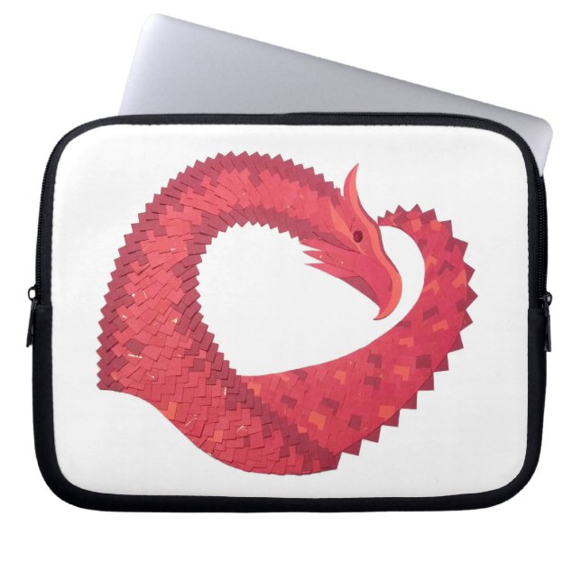 Rotherzdrache Laptopschutzhülle (Vorderseite)