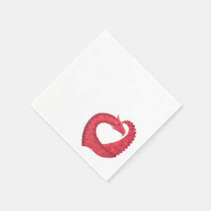 Rotherzdrache Serviette