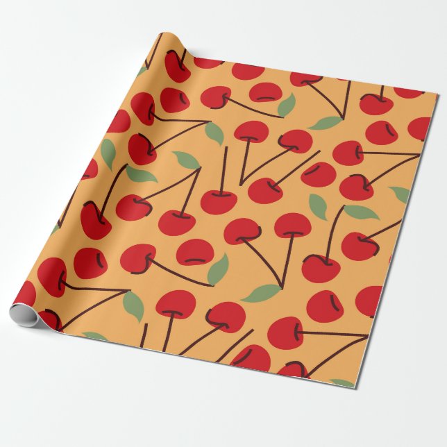 Rothirschbeeren Geschenkpapier (Ungerollt)
