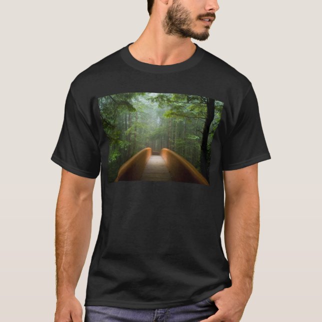 Rotholz-Waldbrücke T-Shirt (Vorderseite)