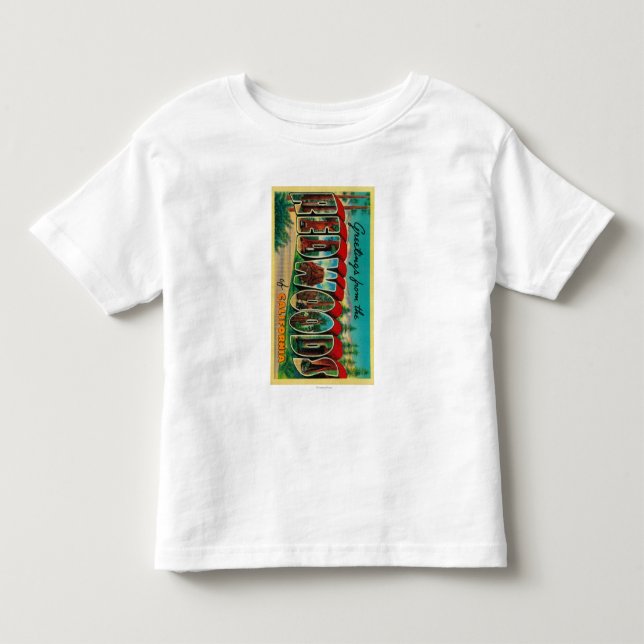 Rothölzer, Kalifornien - große Buchstabe-Szenen Kleinkind T-shirt (Vorderseite)