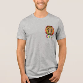 Rotholzkopf rot-gelb Jamaika eine Liebe Tri-Blend Shirt