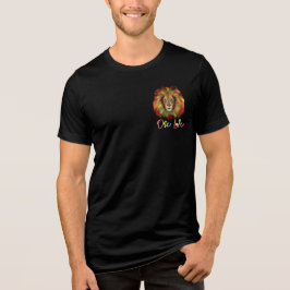 Rotholzkopf rot-gelb Jamaika eine Liebe Tri-Blend Shirt